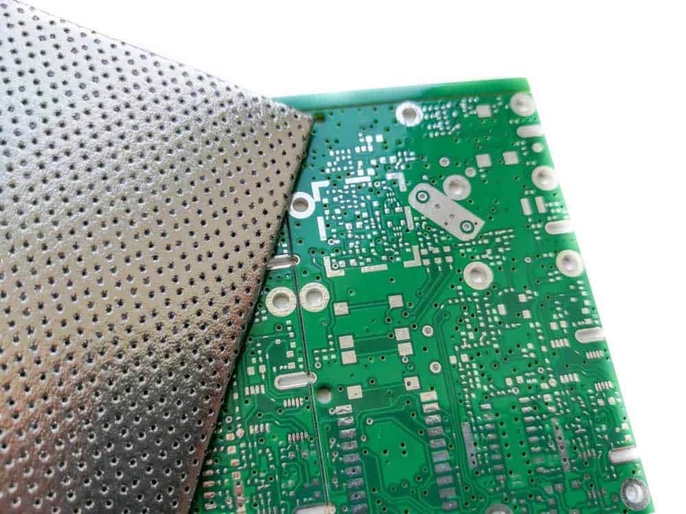 Special purpose electronic PCB shielding material