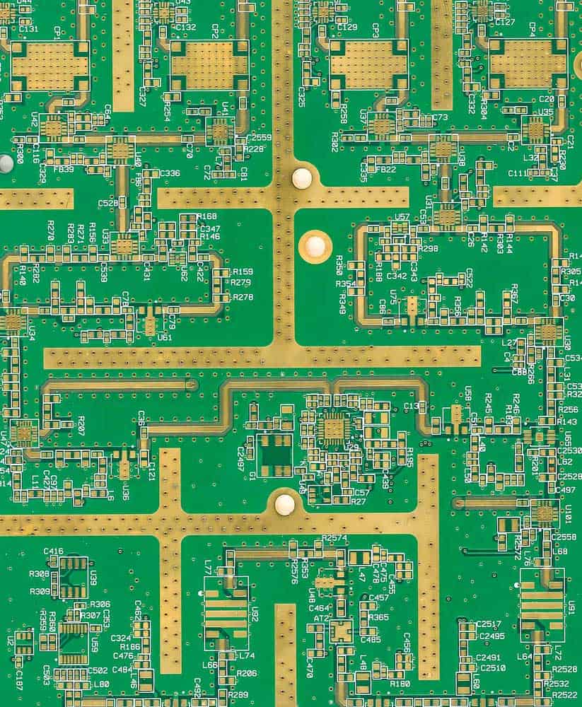 Circuit board with Immersion gold surface finish