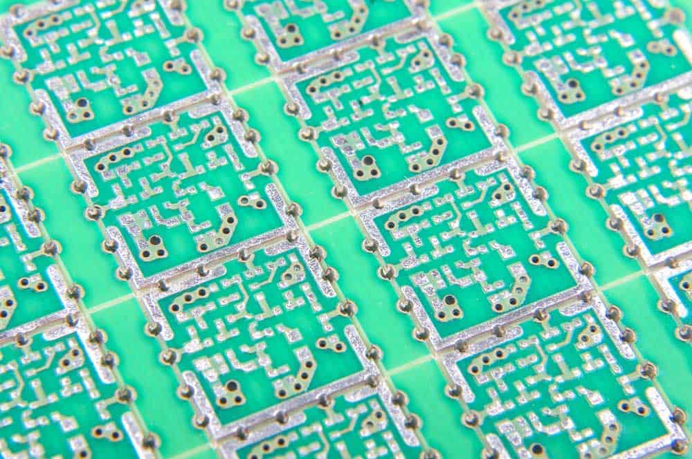 Panelized electronic PCB prepared for assembling