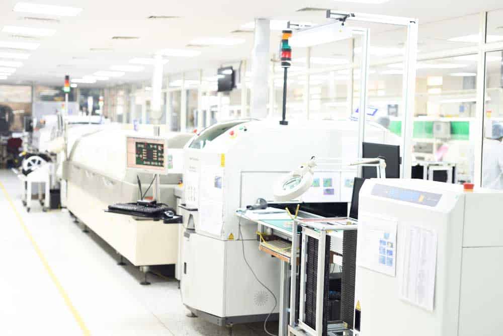 SMT assembly line for flex PCBs
