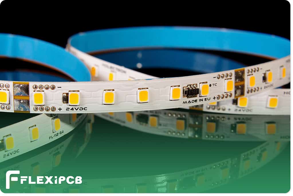 A light-emitting diode flexible printed circuit board