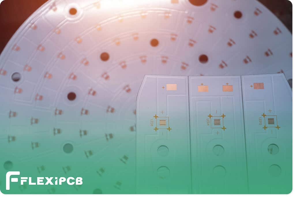 A white circuit board LED lights