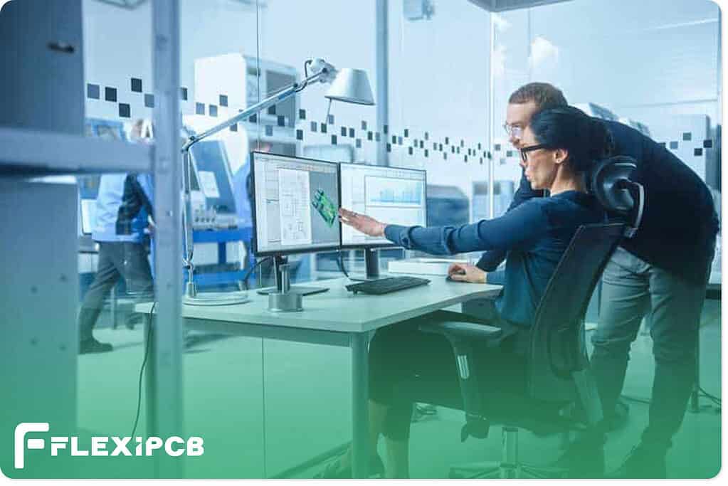 Engineers designing a PCB